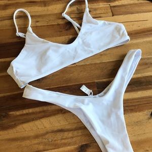 White bikini